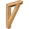 Ekena Millwork Traditional Arts and Crafts Rough Sawn Bracket w/ Offset Brace, Western Red Cedar, 6"W x 26"D x 34"H BKT0604X26X34TRA03RWR - alternate 1